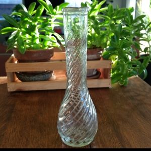 Vintage CFG Swirl Bud Vase